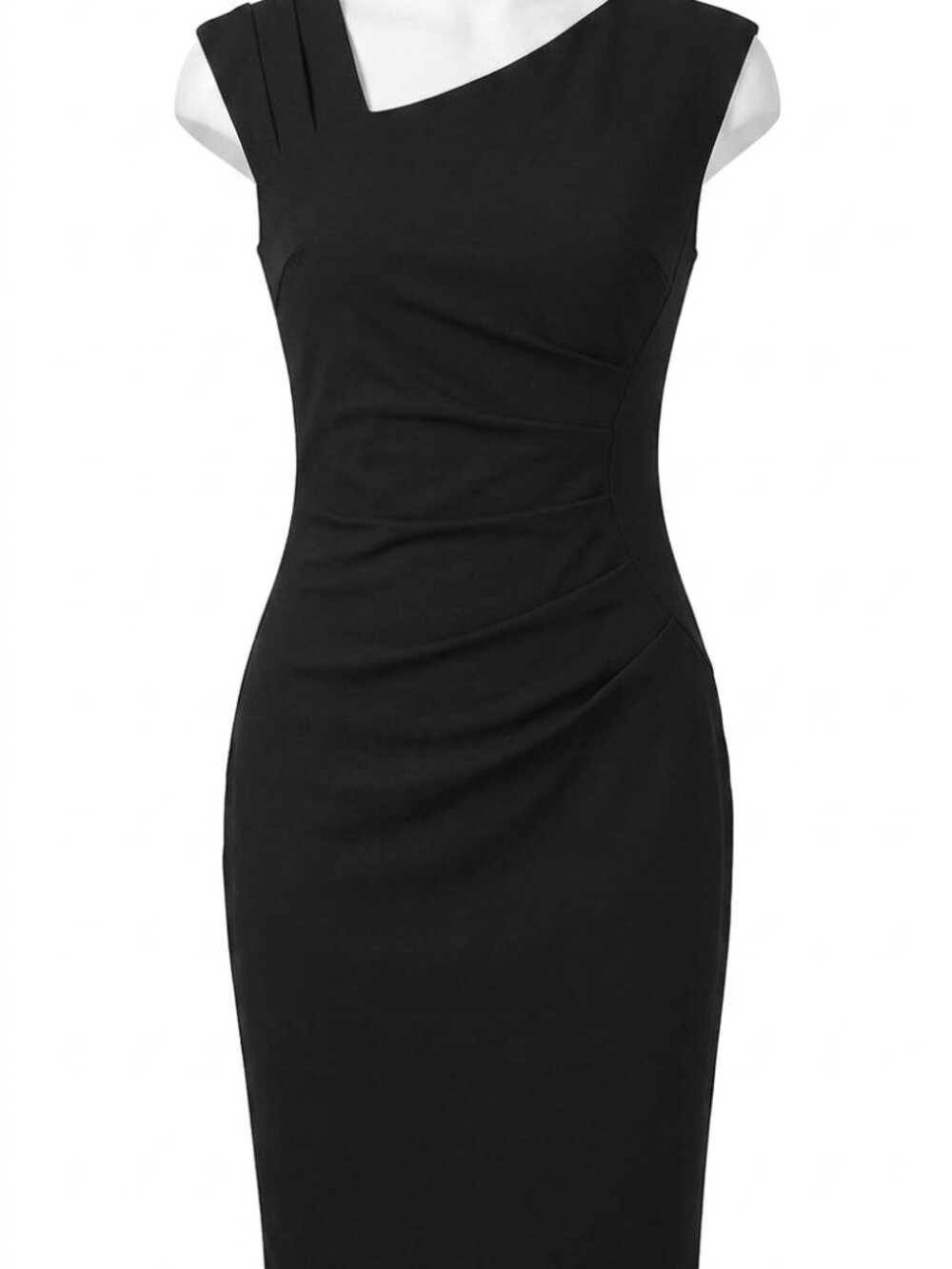 MUXXN Women's Retro 1950s Style Sleeveless Slim Business Pencil Dress